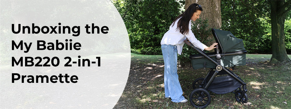 Unboxing the My Babiie MB220 2-in-1 Pramette – Forest Green