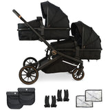 MB33 Tandem Pushchair - Black Leopard