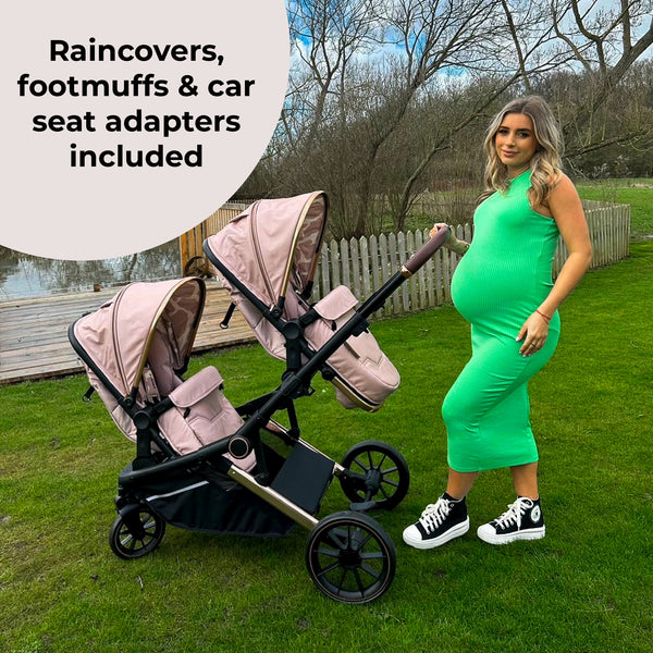 My Babiie MB33 Dani Dyer Giraffe Tandem Pushchair