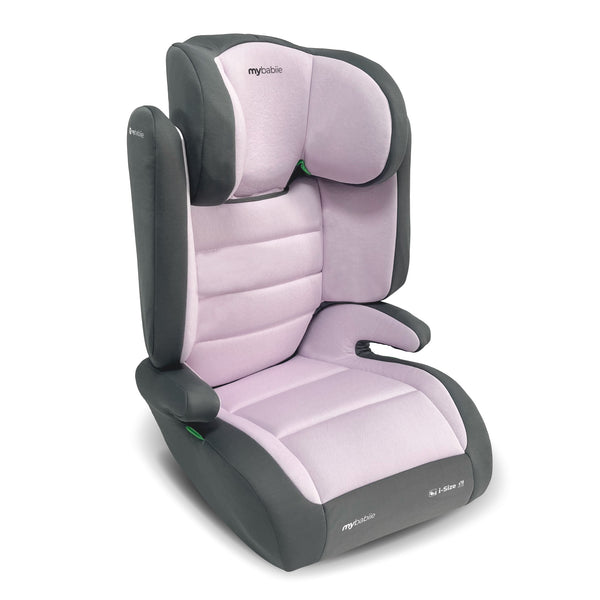 MBCSB30 i-Size (100-150cm) High Back Booster Car Seat - Pink & Grey