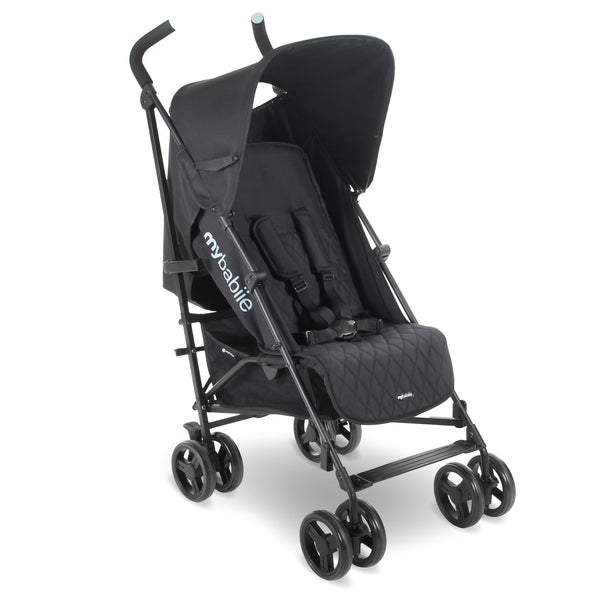 MB01 Lightweight Stroller Black – My Babiie