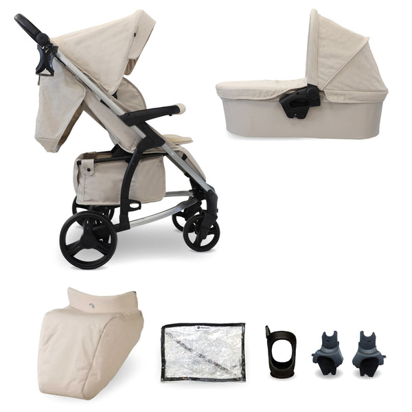 MB200 2 in 1 Pushchair Carrycot Oatmeal My Babiie