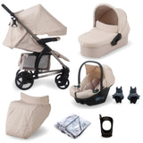 MB200i 3-in-1 Travel System with i-Size Car Seat - Billie Faiers Oatmeal