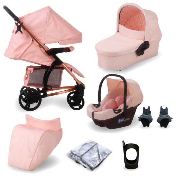 MB200i 3-in-1 Travel System with i-Size Car Seat - Dani Dyer Pink Plaid