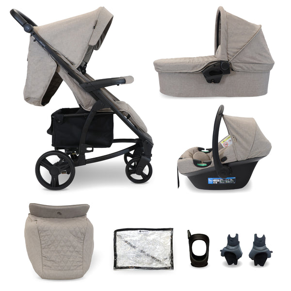 MB200i 3 in 1 Travel System with i Size Car Seat Mink My Babiie