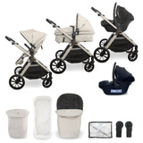 MB220 2-in-1 Pramette & i-Size Car Seat - Ivory