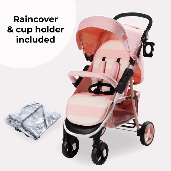 MB30 Plus Pushchair Pink Stripes