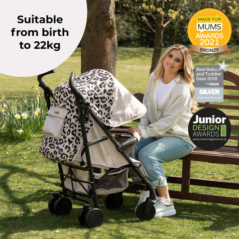 My Babiie MB51 Stroller - Dani Dyer Fawn Leopard