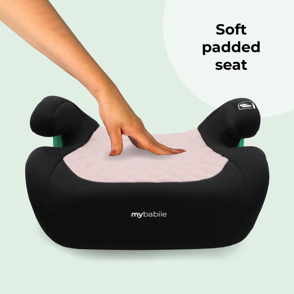 MBCSB25 Booster Max R129 Car Seat with ISOFIX Pink Quilted – My