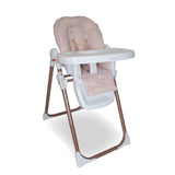 MBHC8 Premium Highchair - Rose Gold Blush Tropical