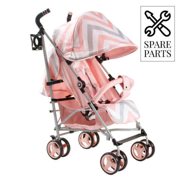 My babiie pink and sales white stroller