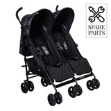 Spare Parts for Dani Dyer MB11 Black Geometric Double Stroller MB11 Black Geometric Shoulder Pads (pair)