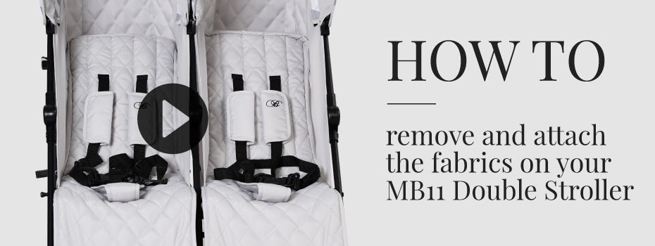 How to remove and attach the fabrics on your MB11 Double Stroller