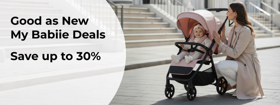 Save on Baby Essentials with My Babiie’s “Good as New” Collection – Up to 30% Off Prams, Car Seats & More
