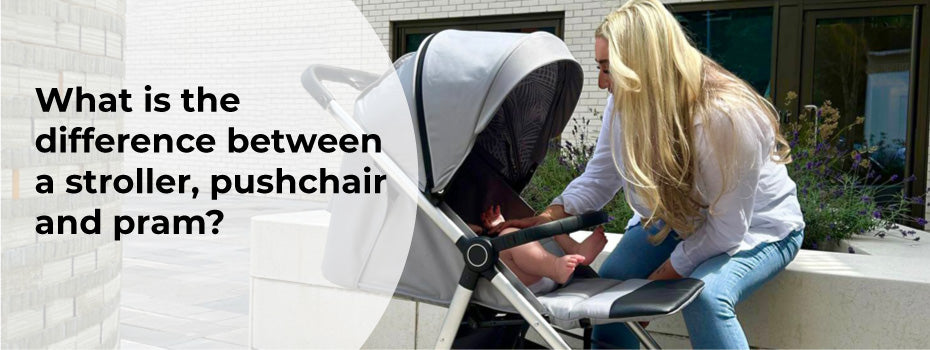 What is the difference between a stroller, pushchair, and pram?