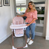 Dani Dyer Blush Leopard Highchair - Grade A