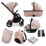 My Babiie MB450i 3-in-1 Travel System with i-Size Car Seat - Pastel Pink