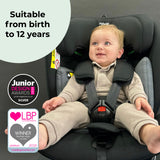 My Babiie MBCSSPIN i-Size (40-150cm) Spin Car Seat - Black Geo