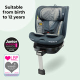 My Babiie MBCSSPIN i-Size (40-150cm) Spin Car Seat - Slate Blue