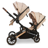 My Babiie MB33 Tandem Pushchair with 2 Infant Carriers & 2 Bases - Giraffe