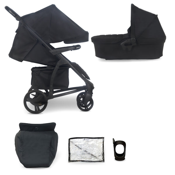 MB200i 2-in-1 Pushchair & Carrycot - Onyx Black