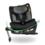 My Babiie MBCSSPIN i-Size (40-150cm) Spin Car Seat - Black Herringbone - GRADE A