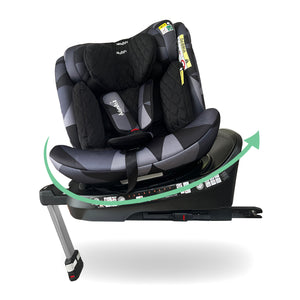 MBCSSPIN i-Size (40-150cm) Spin Car Seat - Black Geometric - GRADE A
