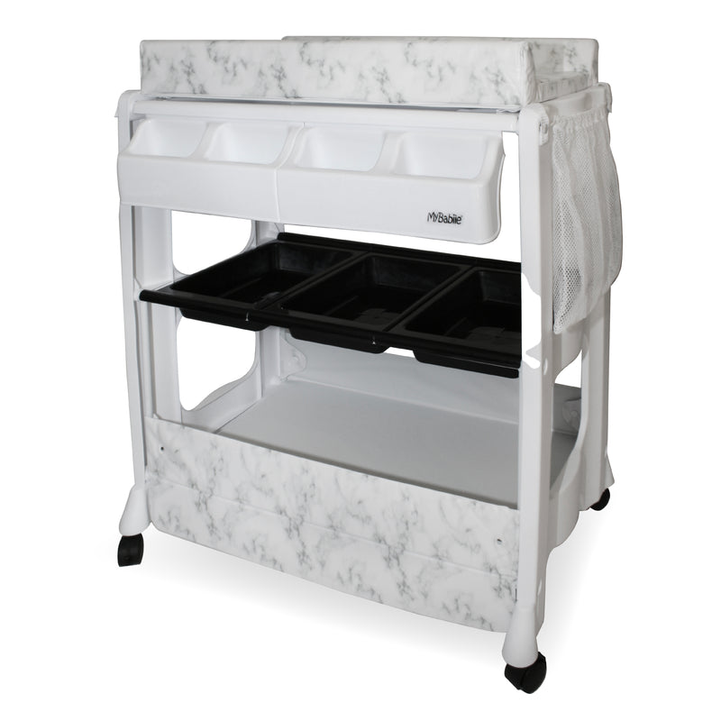 My Babiie MBCH Baby Bath and Changing Unit - Grey Marble - Grade A