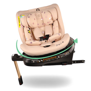 MBCSSPIN i-Size (40-150cm) Spin Car Seat - Pink Polka - GRADE A