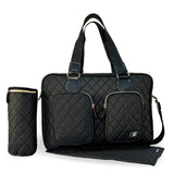 My Babiie Billie Faiers Black Quilted Deluxe Changing Bag