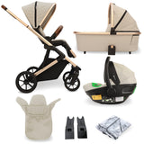 MB500i 3-in-1 Travel System with i-Size Car Seat - Dani Dyer Rose Gold Stone