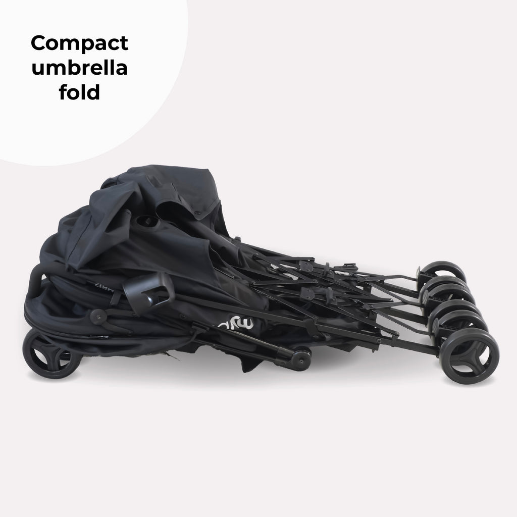 my babiie stroller double MB12 Double Stroller - Black