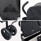 My Babiie MB12 Double Stroller - Black