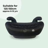 i-Size Booster Max Car Seat - Black Quilted - Grade A