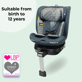 MBCSSPIN i-Size (40-150cm) Spin Car Seat - Slate Blue - Grade A