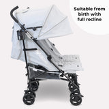 My Babiie MB12 Double Stroller - Grey