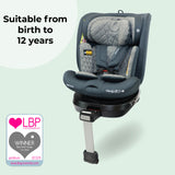 My Babiie MBCSSPIN i-Size (40-150cm) Spin Car Seat - Slate Blue
