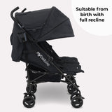 My Babiie MB12 Double Stroller - Black