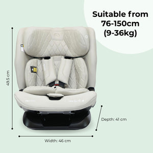 MBCS123 i-Size (76-150cm) Car Seat - Oatmeal - GRADE A