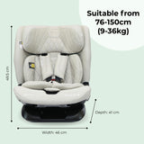 MBCS123 i-Size (76-150cm) Car Seat - Oatmeal - GRADE A