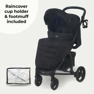 My Babiie MB200i 3-in-1 Travel System with i-Size Car Seat - Onyx Black