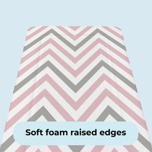 My Babiie Pink Chevron Changing Mat - Grade A