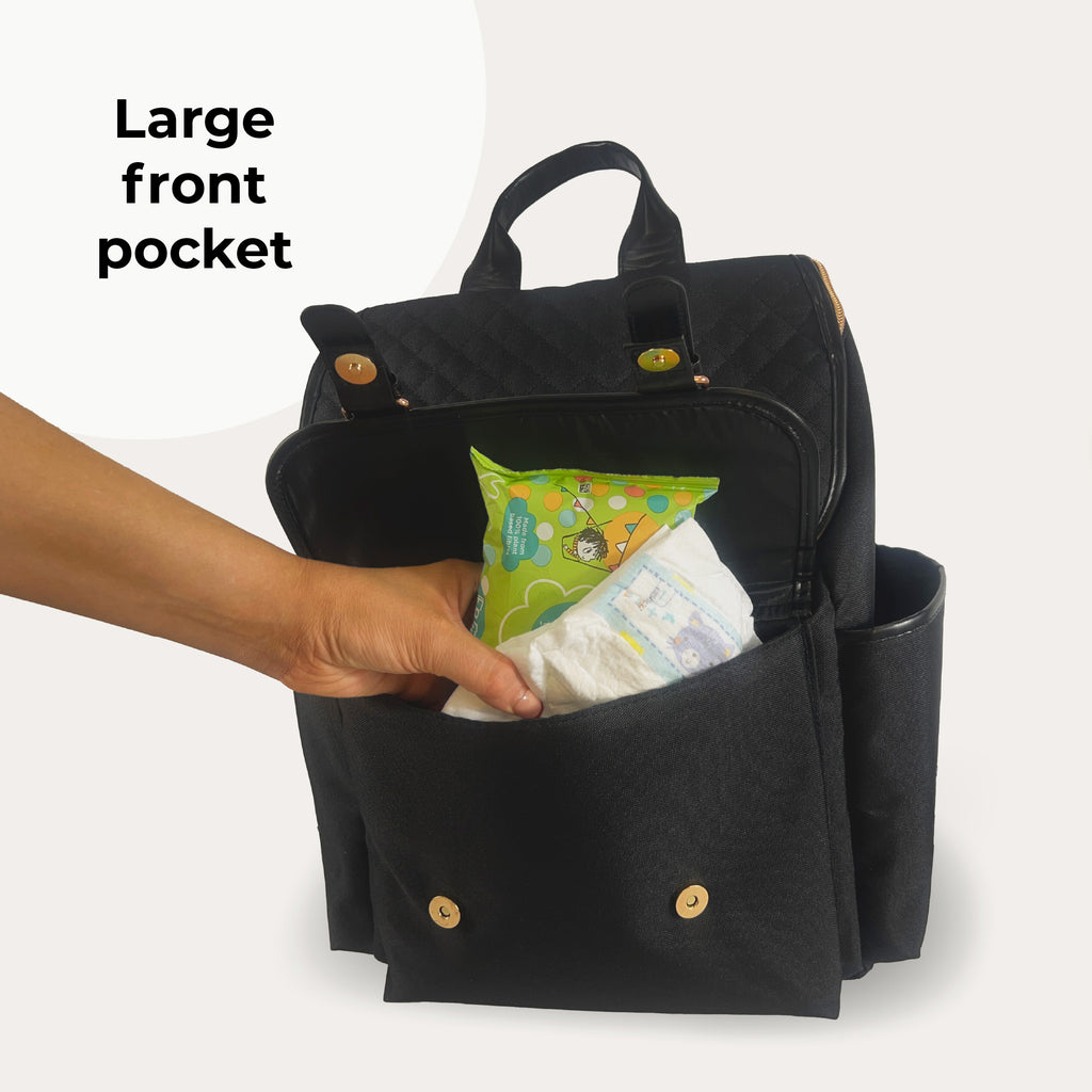 baby gear baby travel changing bag backpack black My Babiie Billie Faiers Black Backpack Changing Bag