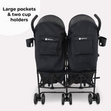 My Babiie MB12 Double Stroller - Black