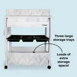 My Babiie MBCH Baby Bath and Changing Unit - Grey Marble - Grade A