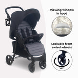 MB30 Stroller/Pushchair - Black/Grey - GRADE B