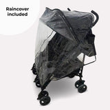 My Babiie MB12 Double Stroller - Grey