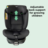 My Babiie MBCSSPIN i-Size (40-150cm) Spin Car Seat - Black Geo