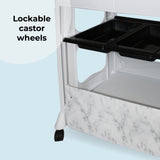 My Babiie MBCH Baby Bath and Changing Unit - Grey Marble - Grade A