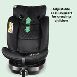 My Babiie MBCSSPIN i-Size (40-150cm) Spin Car Seat - Billie Faiers Quilted Black